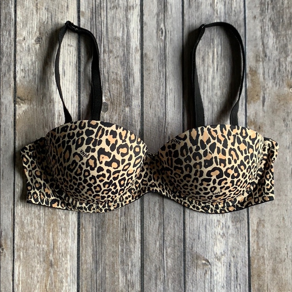 VS Leopard Print Multi-Way bra size 34A